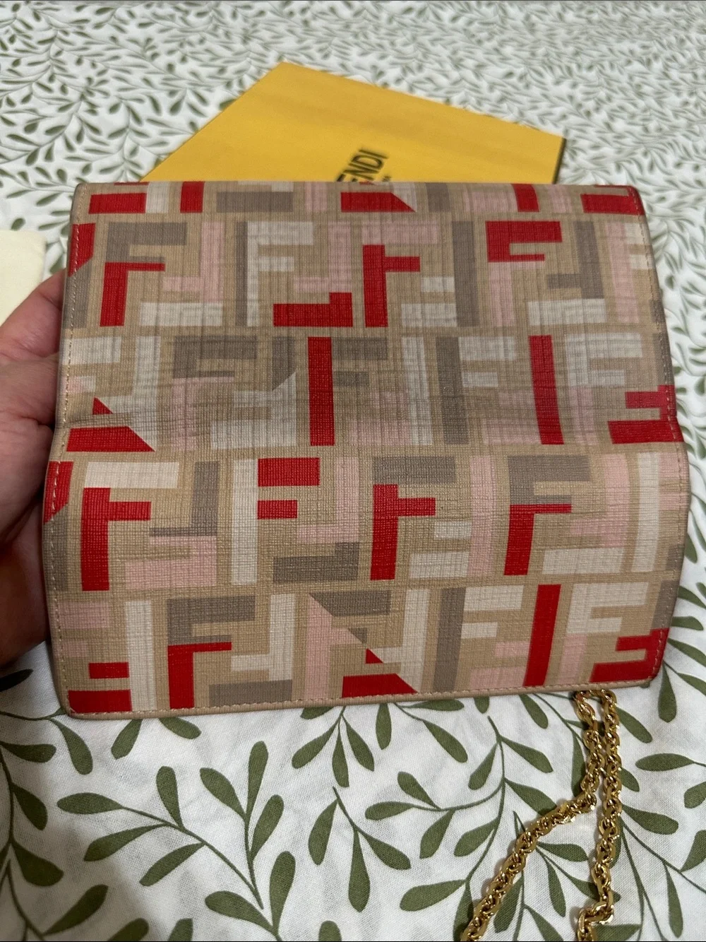 Fendi Coated Canvas/PVC Wallet on Chain - Picture 15 of 15